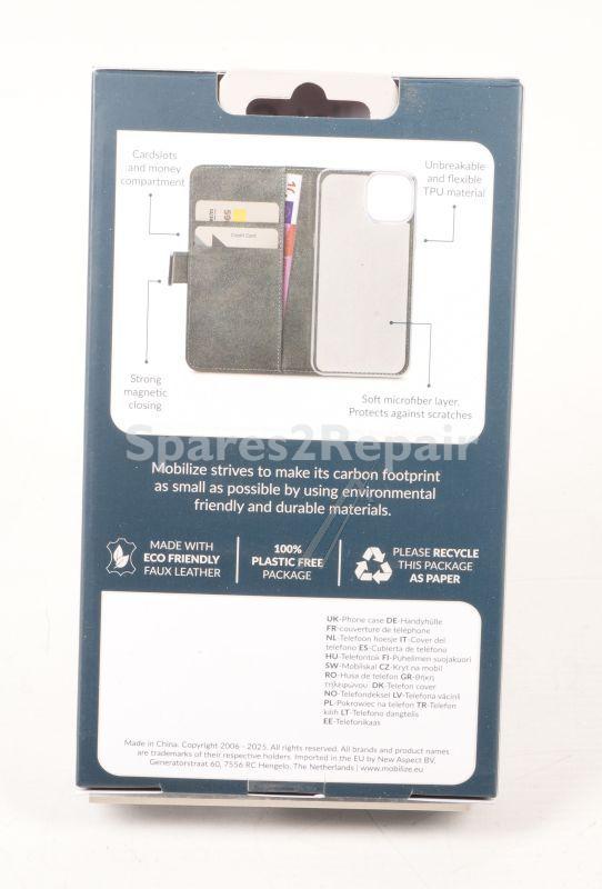 Mobilize Leather Bag Gsm - 81775 Mobilize Classic Gelly Wallet Book Case Motorola Edge 70 Black