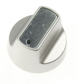 Button - C00384649 482000091676 Gas Burners Knob Silver Whirlpo [Whirlpool Indesit]
