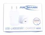 Ansmann Charger For Mobile Phone - Home Charger Hc120pd-mini 1001-0129 Gan Mini-charger Usb-c 20w