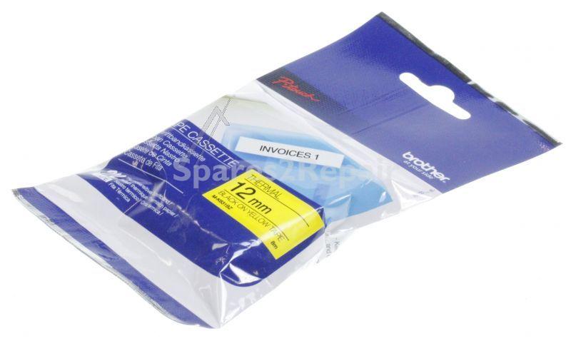 Brother Colour Cartridge - Tze344 Label Tape Gold On Black 18mm-8m Laminated Brother