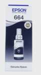 Epson Cartridge - T6641 C13t664140 Black Ink Bottle 70ml