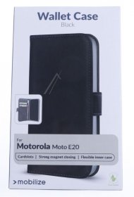 Mobilize Leather Bag Gsm - 27768 Mobilize Classic Gelly Wallet Book Case Motorola Moto E20 Black