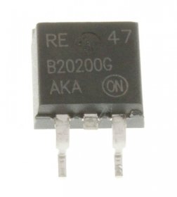On Semiconductor Diode - 200v-2x10a Mbrb20200ctg Schottky Diode Dual Cc Smd D2pak