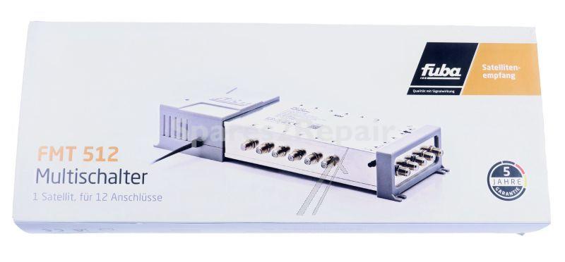 Fuba 4+1 Multiswitch Inputs - Fmt 512 Multischalter 5-12 Mit Integrierten Netzteil Und 22 Khz Generator