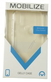 Mobilize Leather Bag Gsm - 25646 Mobilize Gelly Case Motorola One Action Transparent