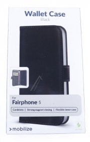 Mobilize Leather Bag Gsm - 29106 Mobilize Classic Gelly Wallet Book Case Fairphone 5 Black