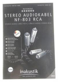 Inakustik Stereo Cable Phono Plug - Referenz Nf-803 Adaptable For Rca 0,75m Audiokabel