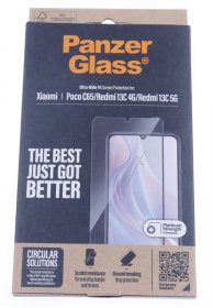 Panzerglass Display Protective Film - 8076 Panzerglass Screen Protector Xiaomi Poco C65 | Redmi 13c 5g | 4g | Ultra-wide Fit