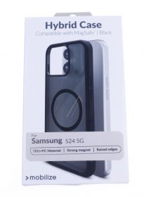 Mobilize Leather Bag Gsm - 29823 Mobilize Magsafe Compatible Hybrid Case Samsung Galaxy S24 5g Black