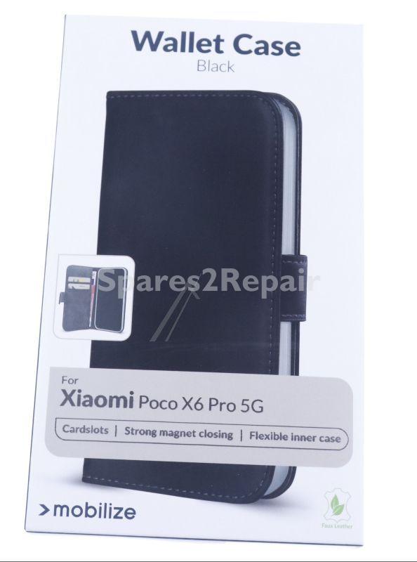 Mobilize Leather Bag Gsm - 29611 Mobilize Classic Gelly Wallet Book Case Xiaomi Poco X6 Pro 5g Black