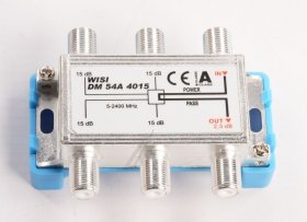 Wisi Aerial Distributor - Dm 54 A 4015 16604 Abzweiger 4-fach 15-15 Db 1 Stuck 5 2400 Mhz