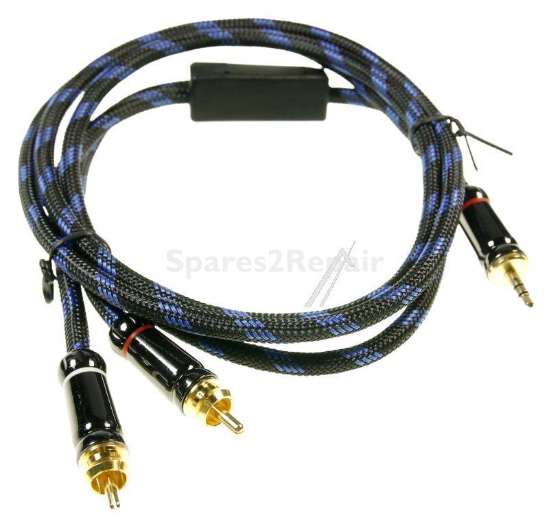 Compatible Phono Plug-jack Plug - Hq Premium Jack Stereo Plug 3 5mm - 2x Phono Plug 1 5m