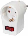 Brennenstuhl Splitter With Switch 1way - 1508070 Adaptor Plug + Child Protection + Switch