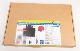 Schwaiger Transformer - Solar Sowr1000 Wechselrichter Nep 1000 W Mit 2 Anschlussen Bis Max 2x 860 Wp Pro Eingang - Ausgang Gedrosselt Auf 800 Va