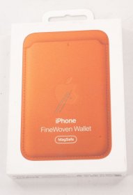 Apple Leather Bag Gsm - Mgh64zm-a Iphone Finewoven Wallet With Magsafe Fox Orange