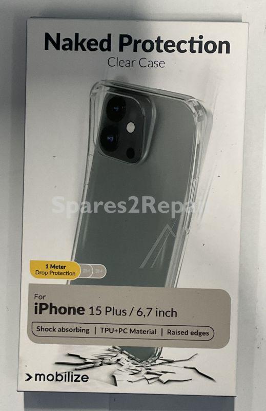 Mobilize Leather Bag Gsm - 28995 Mobilize Naked Protection Case Apple Iphone 15 Plus Clear