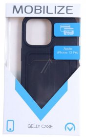 Mobilize Leather Bag Gsm - 27692 Mobilize Rubber Gelly Case With Card Compartment Apple Iphone 13 Pro Matt Black