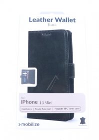 Mobilize Leather Bag Gsm - 28700 Mobilize Leather Case Apple Iphone 13 Mini Black