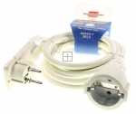 Brennenstuhl Power Supply Cable - Extension Lead - Shuko Plug->socket, 2m, White