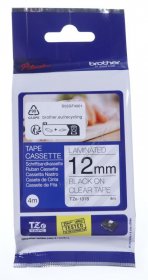 Brother Colour Cartridge - Tze-131s Label Tape Black On Transparent 12mm-4m Laminated Brother