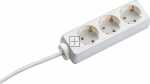 Bachmann Three-way Trailing Socket - 387 271s Selly 3-way Power Strip White 3m H05vv-f 3g1 5mm² With Protective Contact Angled Plug