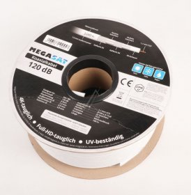 Megasat Cable/plugs/adapter - 100066 Coaxial Cable 120db 100m Spool Coaxial Cable