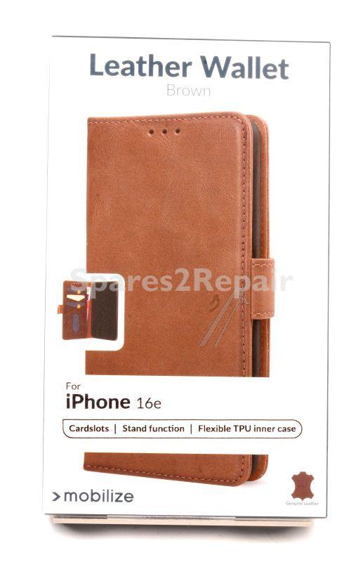 Mobilize Leather Bag Gsm - 80706 Leather Case Apple Iphone 16e Brown