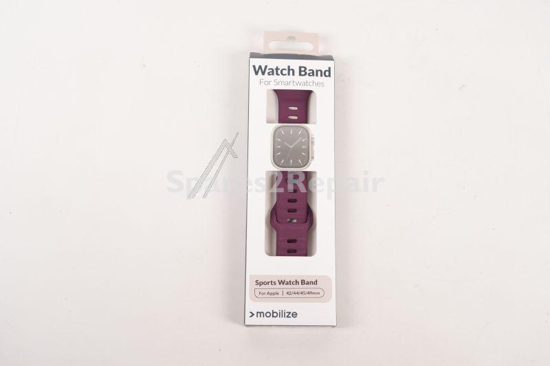 Mobilize Wristbands For Smartwatch - 81646 Mobilize Silicone Watch Band - Sports - For Apple 42-44-45-49mm - Bordeaux