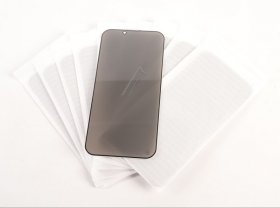 Mobilize Display Protective Film - 75014 X-guard Screen Protector - Privacy Black Frame - Iphone 13-13 Pro-14-16e-17e (10-pack Bulk Pack)