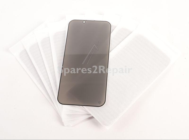 Mobilize Display Protective Film - 75014 X-guard Screen Protector - Privacy Black Frame - Iphone 13-13 Pro-14-16e-17e (10-pack Bulk Pack)
