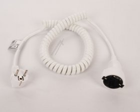 Bachmann Power Supply Cable - Bm0010720 Spiral Cable H05vv-f 3g1 5mm² L:0 5m Ws Cee7-7