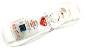 Brennenstuhl 4 Way Socket Outlet Switch - Premium-line Steckdosenleiste 4-fach Weiß 1,8m H05vv-f 3g1,5