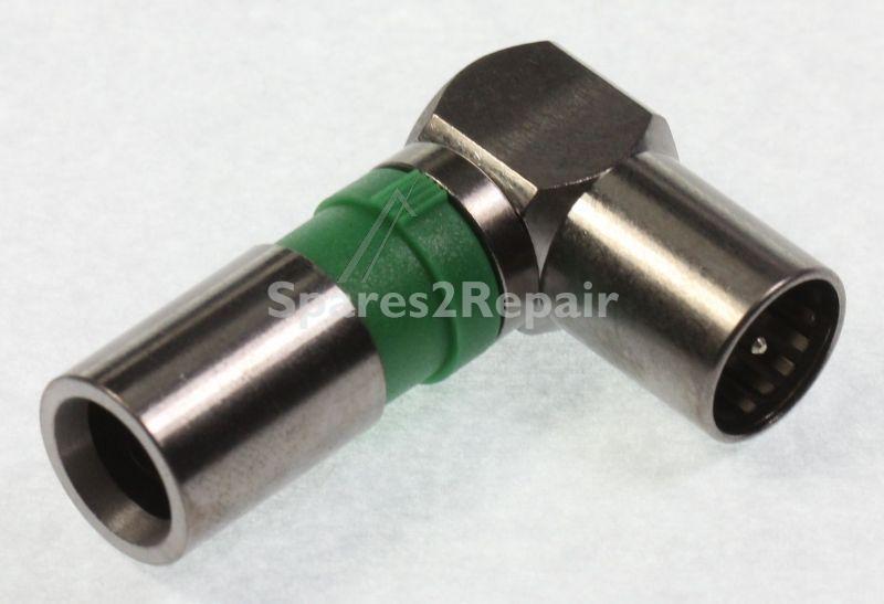 Axing F-plug - Cfs 100-48 F-compression-stecker, Quickfix Abgewinkelt Nitin