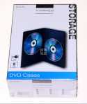Vivanco Cd-organiser - Dvd Dbl 5b Dvd Doublle Case Fo Two Dvd S, Pack Of 5, Black