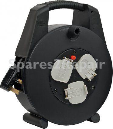Three-way Plug Adaptor - Vario Line Kabelbox 3-fach Schwarz 15m H05vv-f 3g1,25 Gb