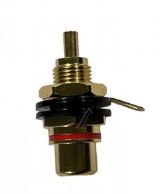 Inakustik Mounting Socket - Premium Adaptable For Rca Installation Socket - Red