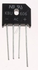 On Semiconductor Bridge Rectifier - Gbu6j Rectifier Bridge 6a-600v Gbu Rohs-compliant