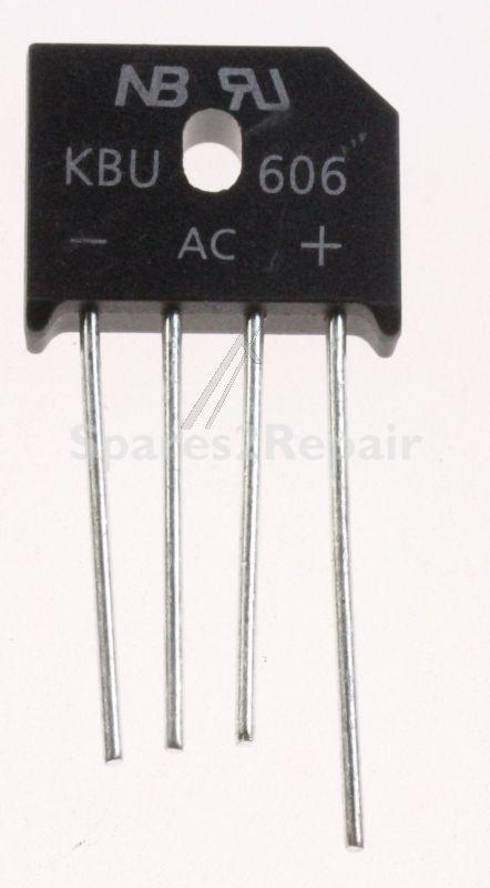 On Semiconductor Bridge Rectifier - Gbu6j Rectifier Bridge 6a-600v Gbu Rohs-compliant