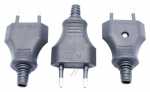 Bachmann European Plug - Euro-plug Black, 3 Pcs