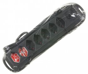 Brennenstuhl Seven-way Trailing Socket - Eco-line Steckdosenleiste 7-fach Schwarz 2m *ch*