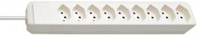 Brennenstuhl Nine-way Trailing Socket - Eco-line Steckdosenleiste 9-fach Weiss 2m *ch*
