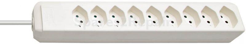 Brennenstuhl Nine-way Trailing Socket - Eco-line Steckdosenleiste 9-fach Weiss 2m *ch*