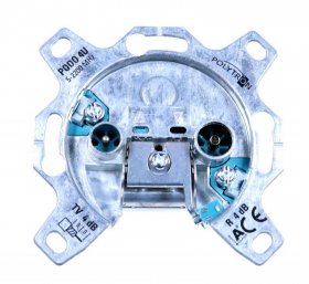 Polytron Aerial Outlet Sockets - Podo 4 U Stub Outlet, Broadband 2-way, 5-2200 Mhz, Tv-fm, Dc Passing