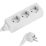 VIVANCO Three-Way Trailing Socket EBL 3W TRIPLE SOCKET EXTENSION LEAD, 1,4M, 1,5MM² (SCHUKO) 27013