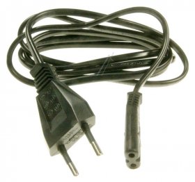 Compatible Eurocable With Double Sockets - 2-pin Power Lead - 1 5m Compatible Eurocable With Double Sockets - 2-pin Power Lead - 1 5m