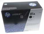 Hewlett Packard Toner Cartridge - 81a Toner, Black, 10,5k