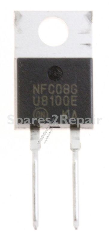 On Semiconductor Diode - 1000v-8a Diode, Ultra Fast 100ns, To-220