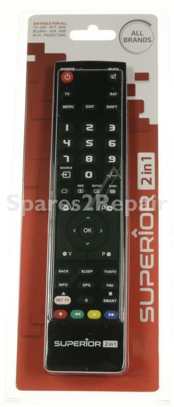 Superior Universal Remote Control - Slim 2in1 Suptpb008 Remote Control Univ 2 En1 Tv-sat