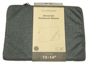 Vivanco Laptop Bag - Nbs-casual1314 61041 Universal Notebook Sleeve Casual Black 33 4x25x2cm - Up To 35 6cm