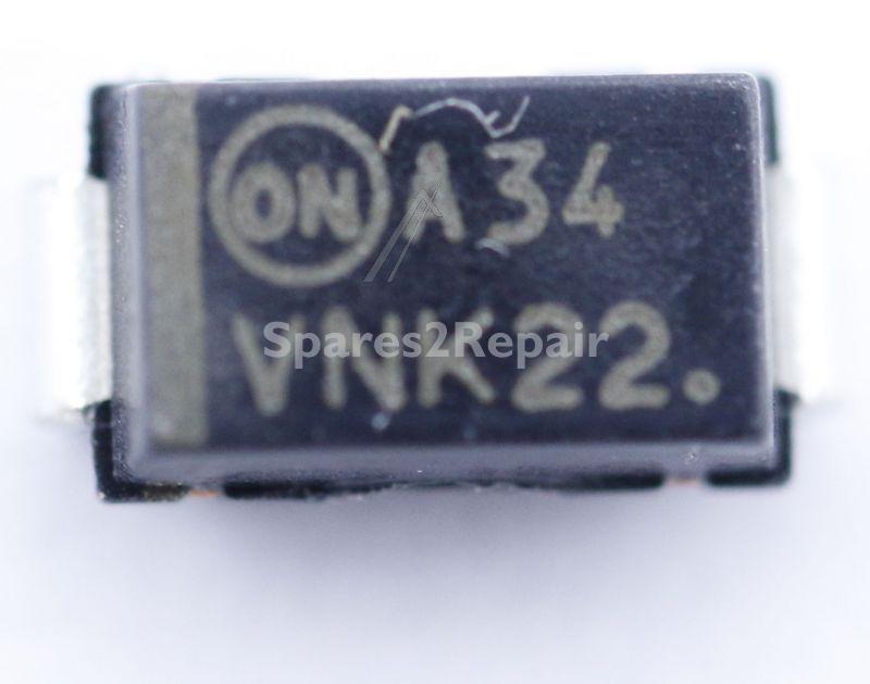 On Semiconductor Smd Diode - 40v-3a Diode schottky 3a 40v Sma Typ: